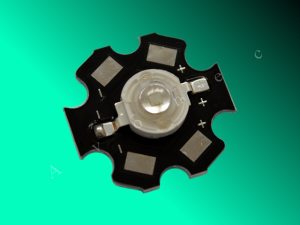 3W High Power LED auf Starplatine 490nm - 495nm cyan